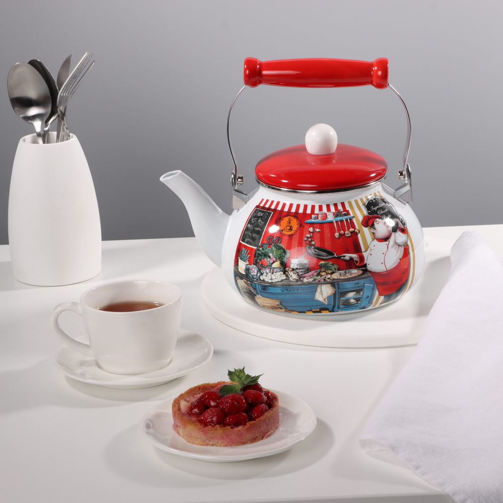 VETTA Повар Чайник эмалированный 2,5л, индукция, арт.№ 894-442