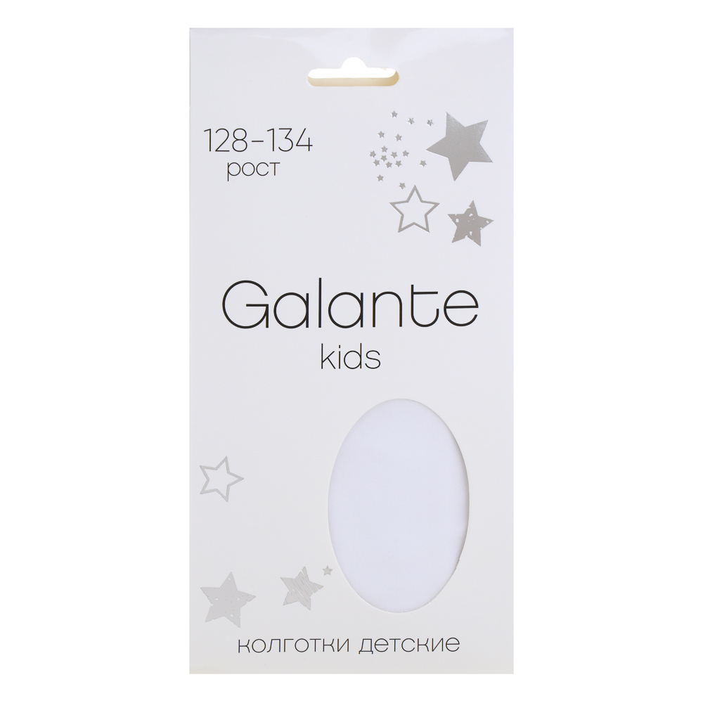 GALANTE Колготки детские, 85% полиамид, 15% эластан, 128-134, цвет белый, арт.№ 048-121