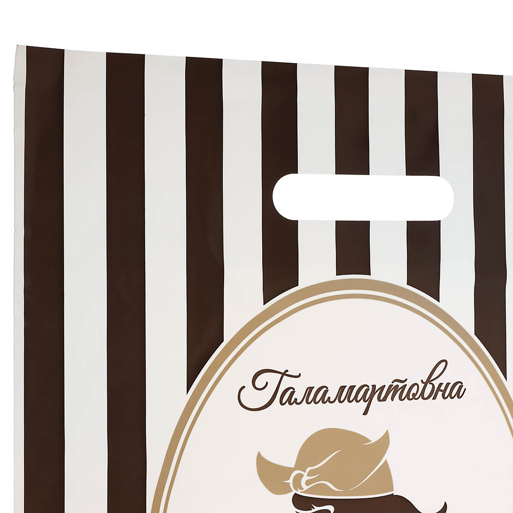 Пакет с вырубной усиленной ручкой XL 31x40см "Галамарт" 4 дизайна в асс., арт.№ 568-268