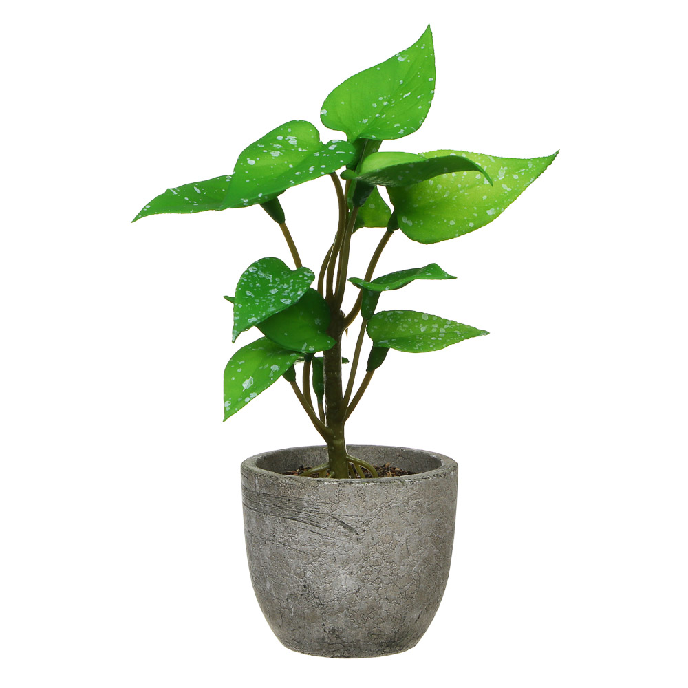 LADECOR Цветок искусственный в кашпо, 6х15 см, целлюлоза, PU, пластик, 2 дизайна, арт.№ 501-576