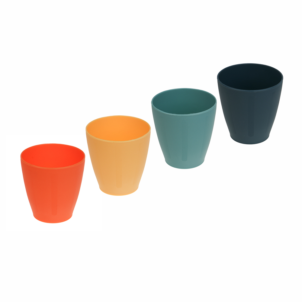 Набор стаканов тм VETTA Орра, 4 шт, 8х7,5см, полипропилен, арт.№ 861-576