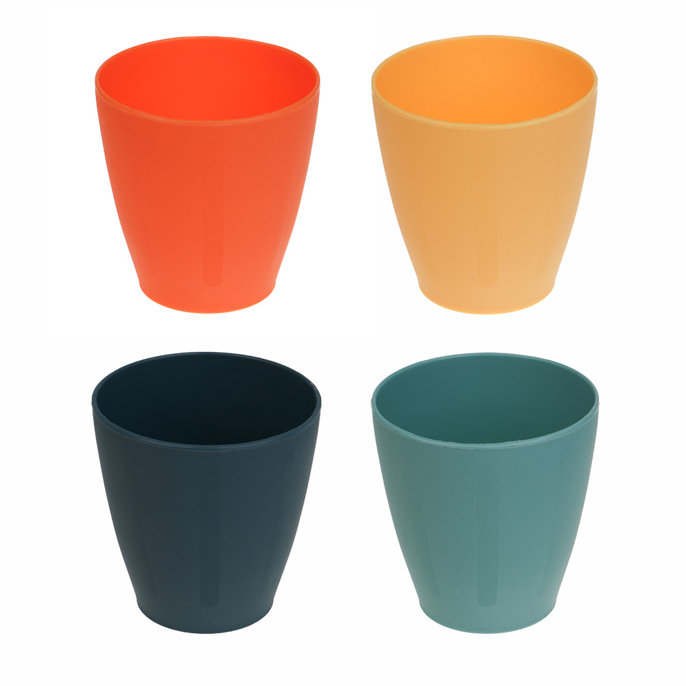 Набор стаканов тм VETTA Орра, 4 шт, 8х7,5см, полипропилен, арт.№ 861-576