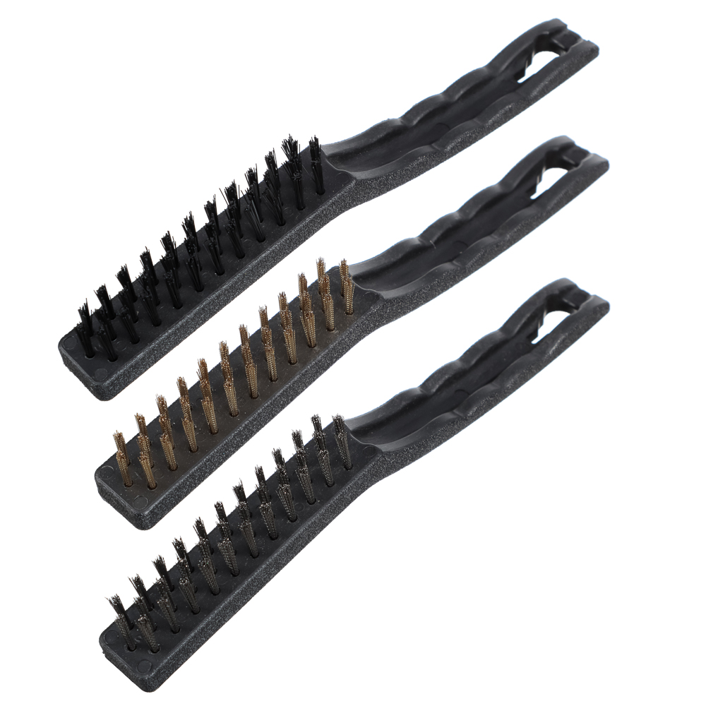 ЕРМАК Набор щеток металл с пластик. ручками (бол), арт.№ 656-068