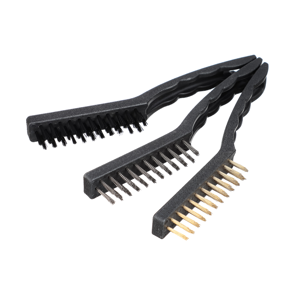 ЕРМАК Набор щеток металл с пластик. ручками (бол), арт.№ 656-068