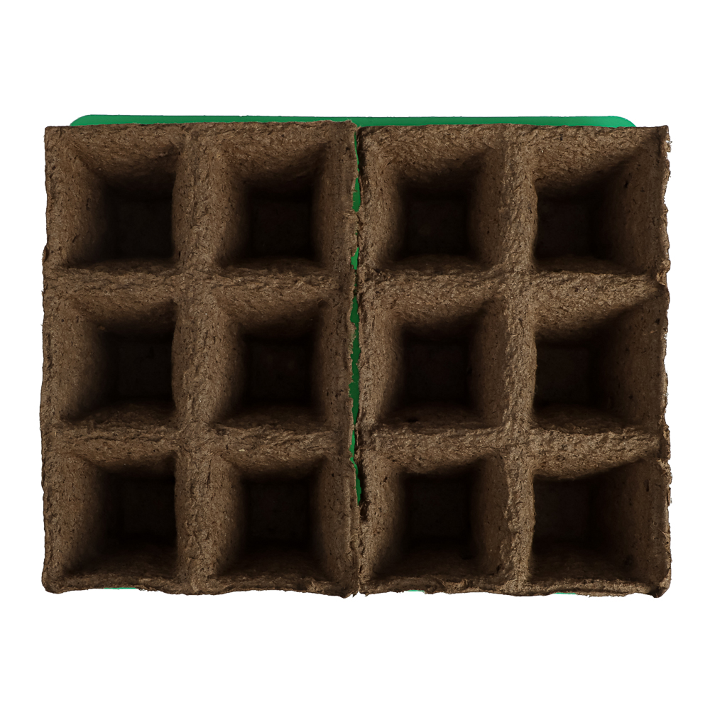 Набор для выращивания рассады с торфяными горшочками (торф. горшочки 50х50 (12шт.) + лоток), арт.№ 165-036