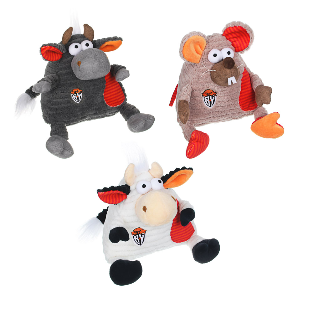 BY Игрушка мягкая в виде домашних питомцев, 18-20см, полиэстер, 3 дизайна, арт.№ 264-834