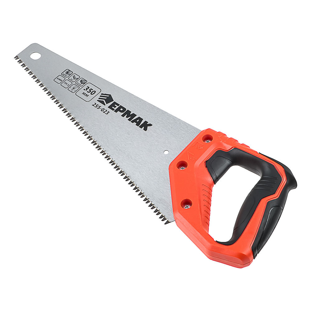 ЕРМАК Ножовка по дереву "Средний зуб 3D" 350мм, арт.№ 255-023