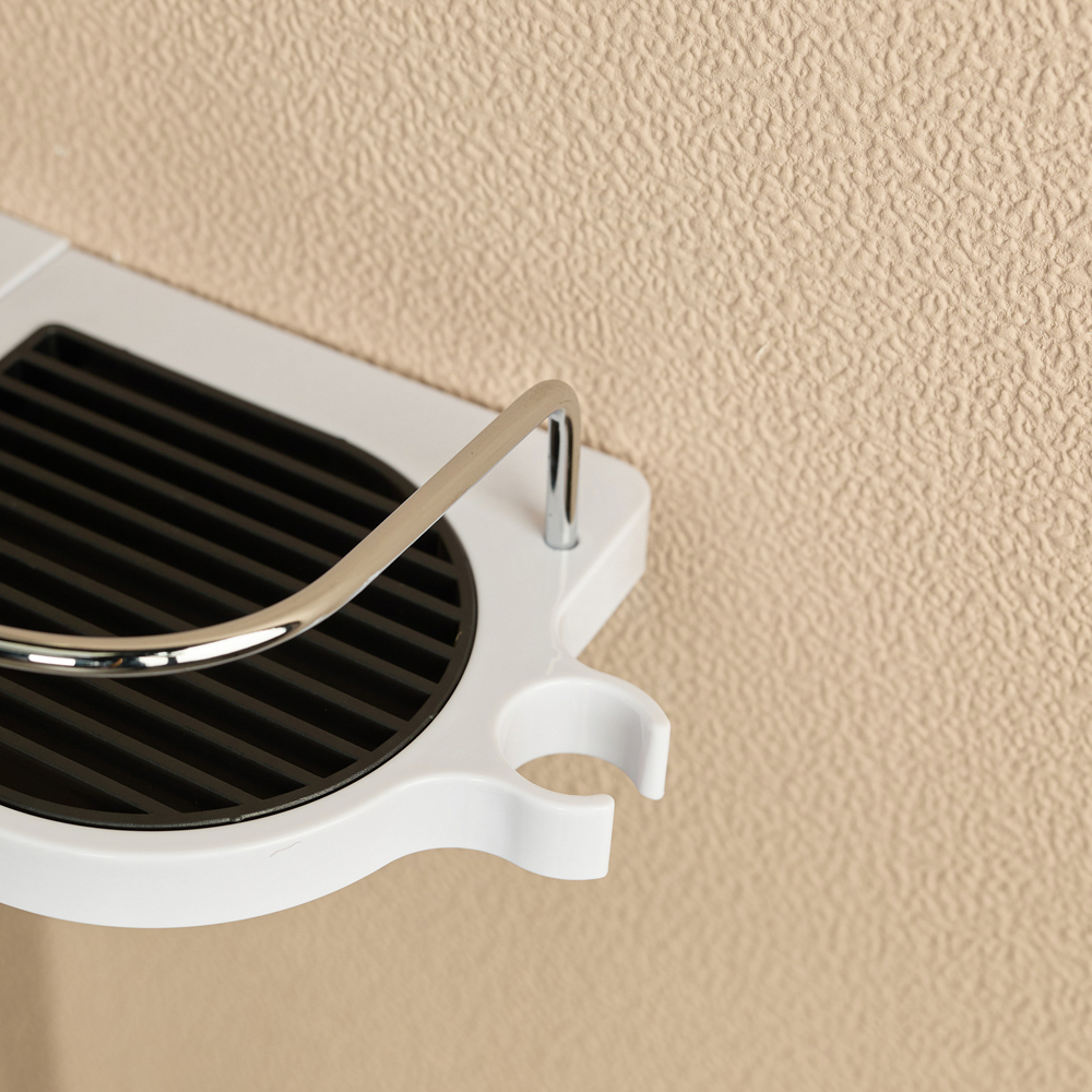 VETTA Полка на душевую стойку с держателем душа, 305*125*55мм, универсал.диаметр, арт.№ 463-067