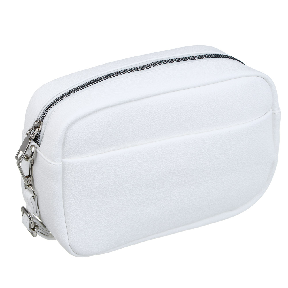 Сумка кроссбоди с 3-мя отделениями на длинном ремне тм ЮL Ясмин, ПУ, 21х14х7,5см, 2 цвета, КЖС24-24, арт.№ 337-194