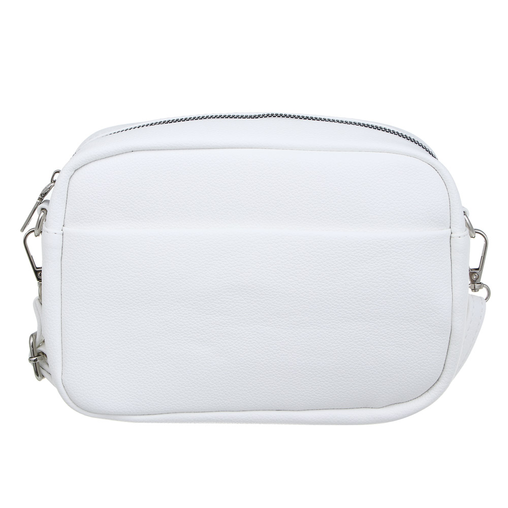 ЮL Ясмин Сумка кроссбоди с 3-мя отделениями на длинном ремне, ПУ, 21х14х7,5см, белый, МП-16, арт.№ 337-195