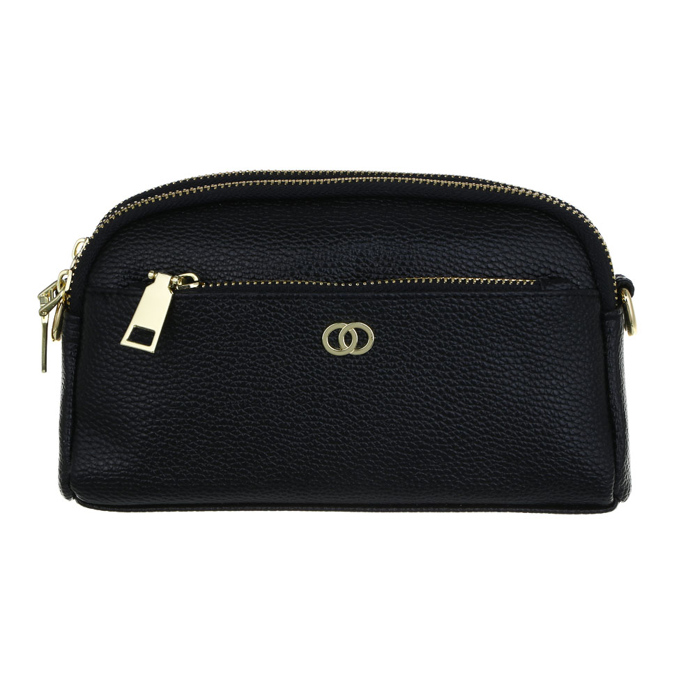 Сумка кроссбоди c 2-мя отделениями на длинном ремне тм ЮL,ПУ, 19х11,5х4,5см, 2 цвета, КЖС24-25, арт.№ 337-196