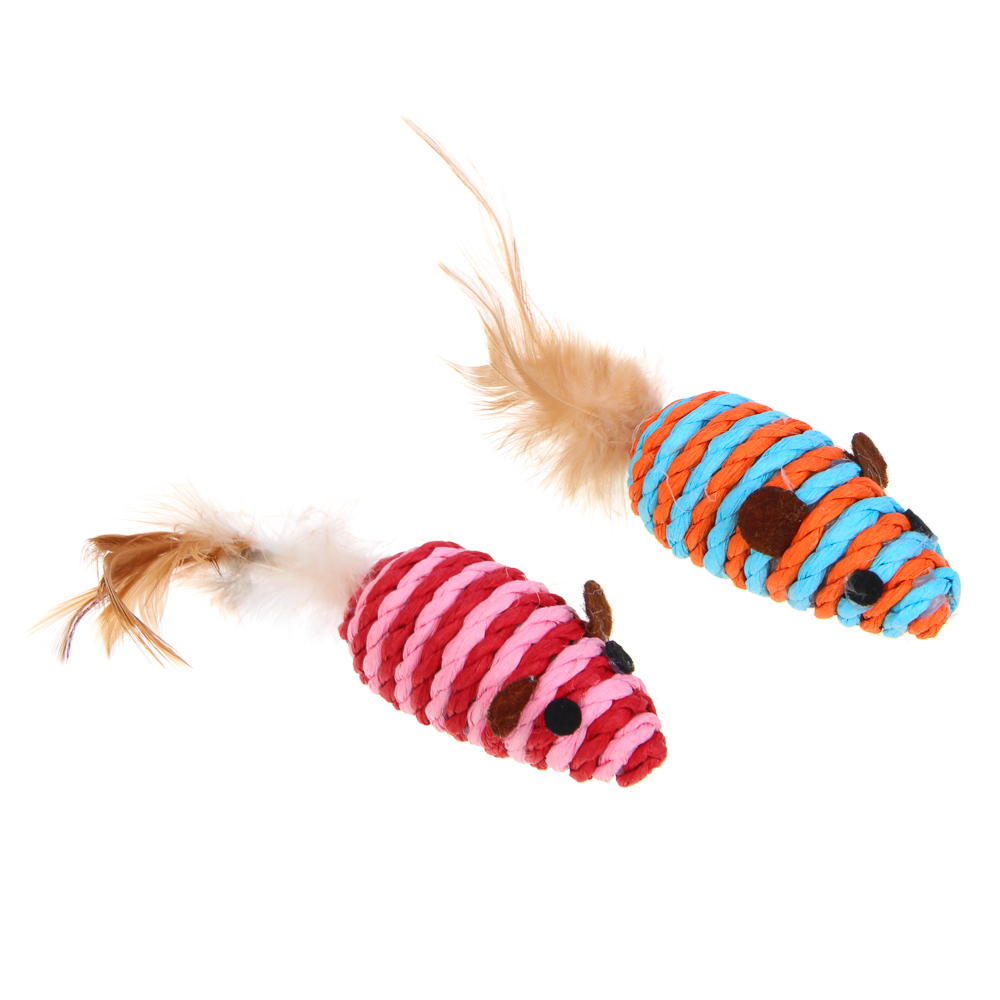 VETTA Игрушка для домашних животных, набор 2 шт, пластмасса, мышки, арт.№ 273-190