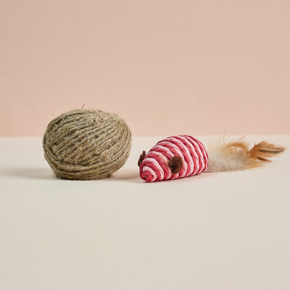 VETTA Игрушка для домашних животных, набор 2 шт, пластмасса, мышки, арт.№ 273-190