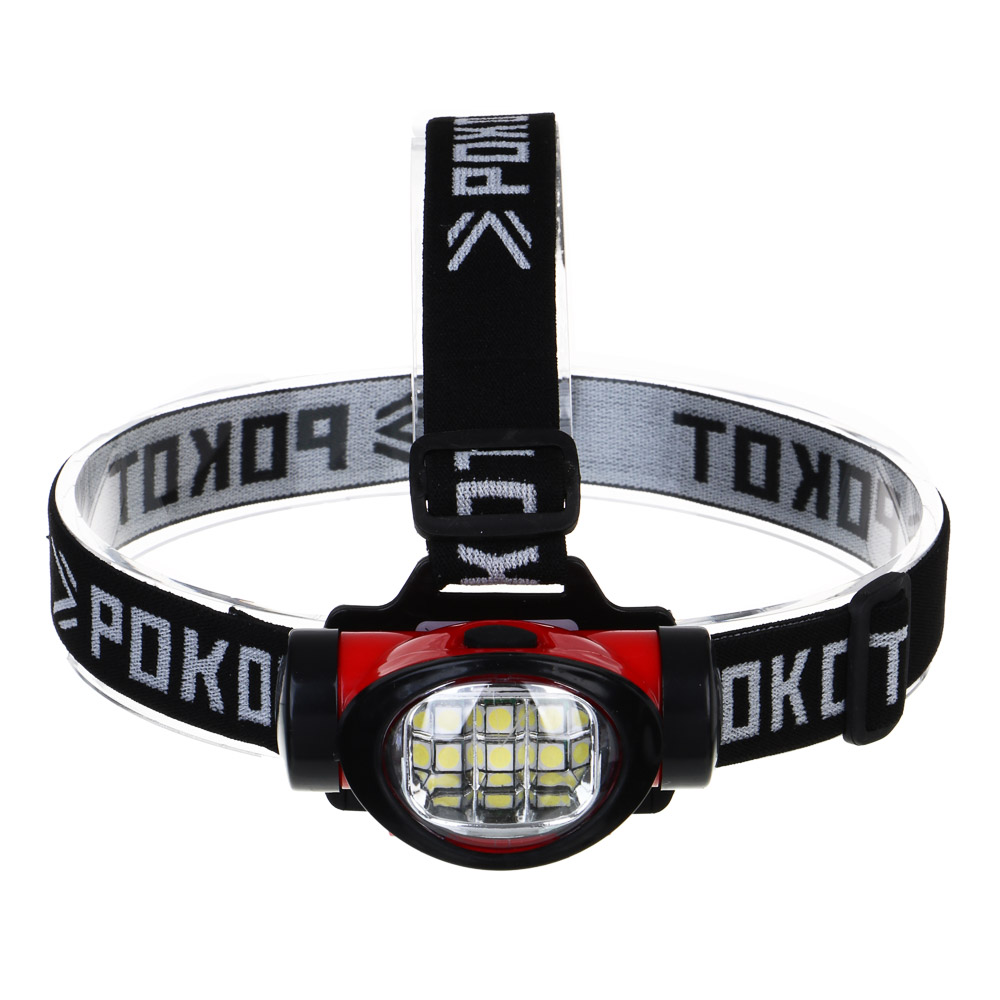 Фонарь налобный тм РОКОТ, 6 СОВ, 3 режима, 3хААА, 80х30х43 мм, арт.№ 221-037