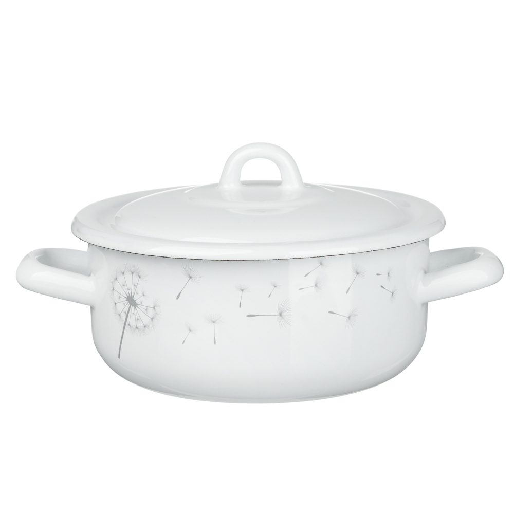 Одуванчик Кастрюля эмалированная 1,45л, индукция, арт.№ 894-579