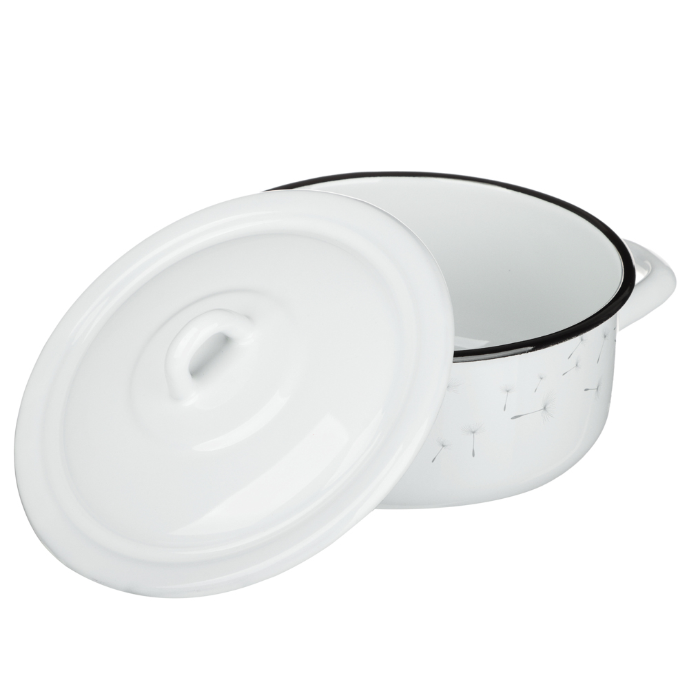 Одуванчик Кастрюля эмалированная 1,45л, индукция, арт.№ 894-579