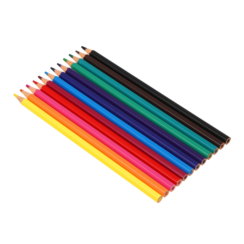 Карандаши цветные пластиковые BY Русские Супергерои "Ночь" в тубусе с точилкой, D2,5мм.,12 цветов, арт.№ 801-106