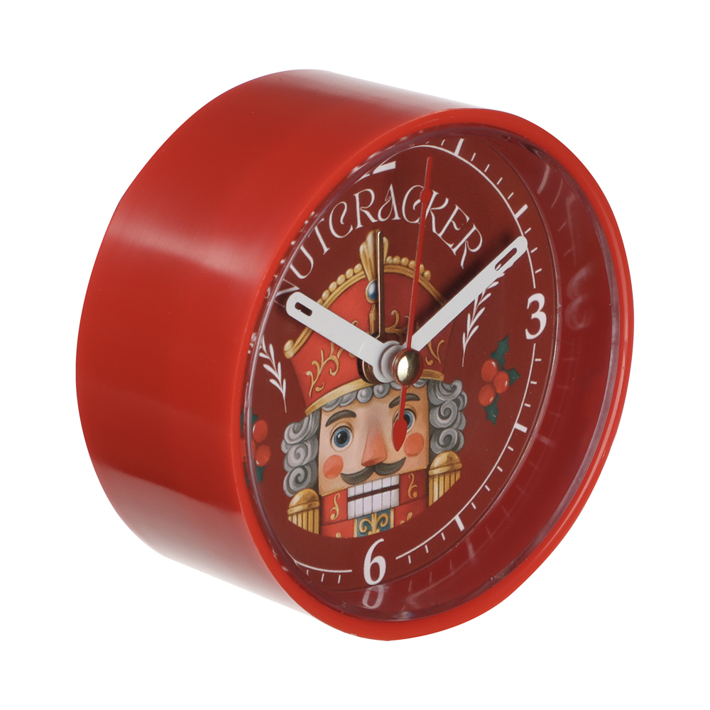 Будильник d=8 см "Щелкунчик", кварц, арт.№ 529-340