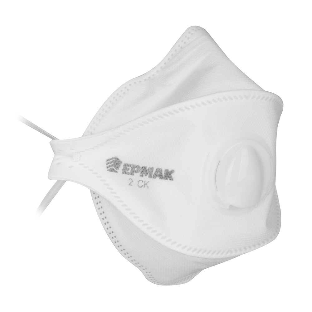 ЕРМАК Респиратор 2CK противоаэрозольный с клапаном FFP2, защита от пыли и аэрозолей до 12 ПДК, арт.№ 638-005