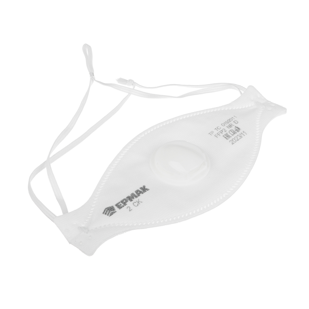 ЕРМАК Респиратор 2CK противоаэрозольный с клапаном FFP2, защита от пыли и аэрозолей до 12 ПДК, арт.№ 638-005