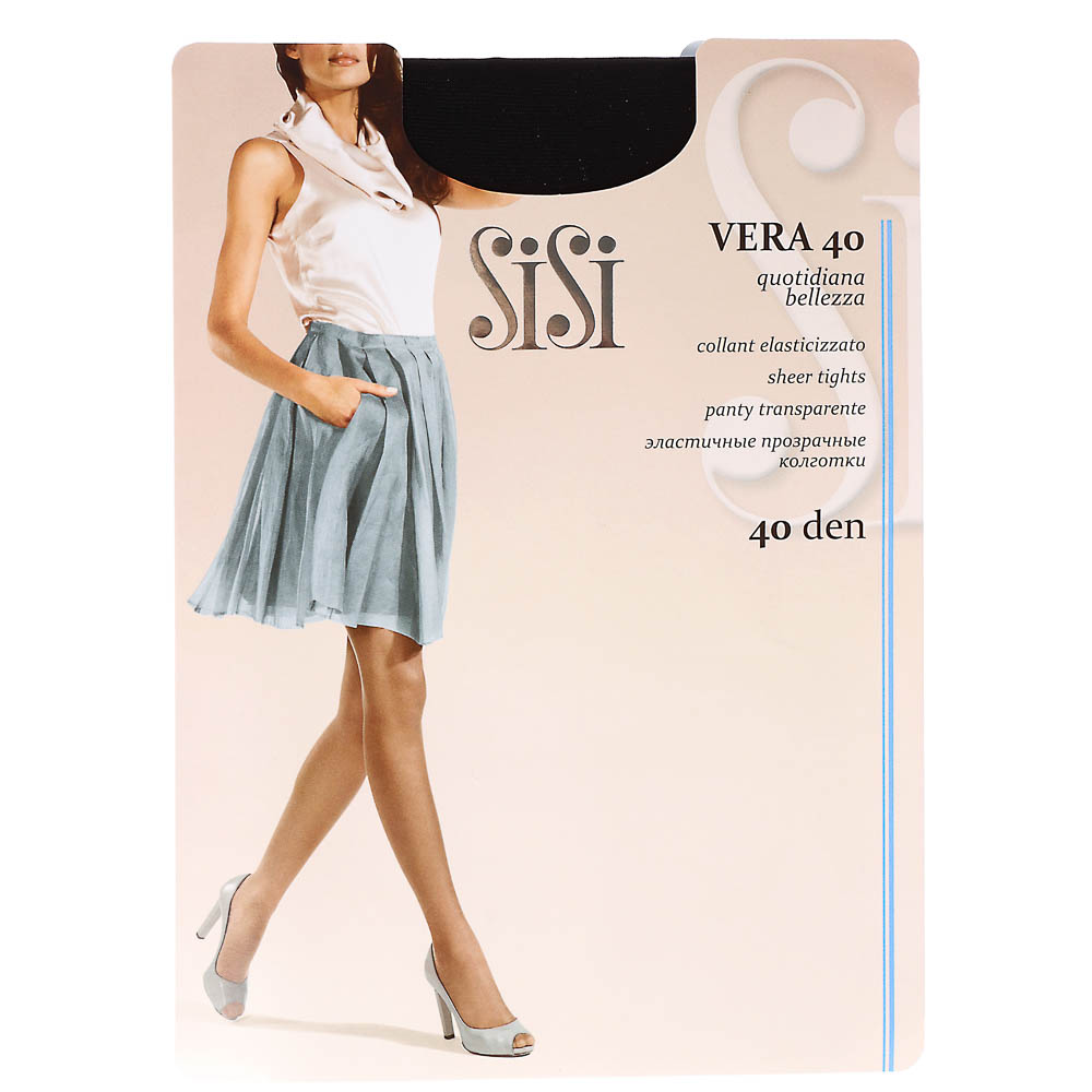 Колготки женские Sisi 40 DEN, размер 4 (L), цвет Nero, арт.№ 048-144