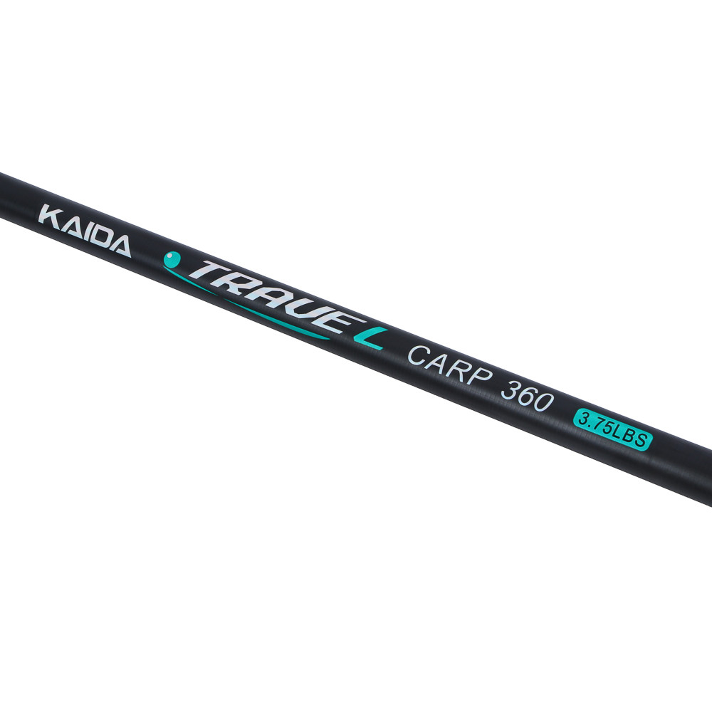 KAIDA Удилище штекерное, мощное, TRAVEL, 5 секций, 3.75lb, 3.6м, карбон, арт.№ 149-221