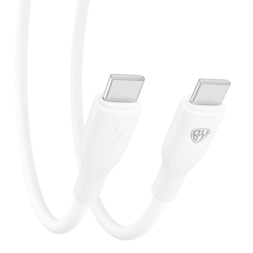 Сетевое зарядное устройство с кабелем BY Ньютон 20Вт,USB-C PD,каб С-С,3А,100см,110-240В,белый, арт.№ 916-260
