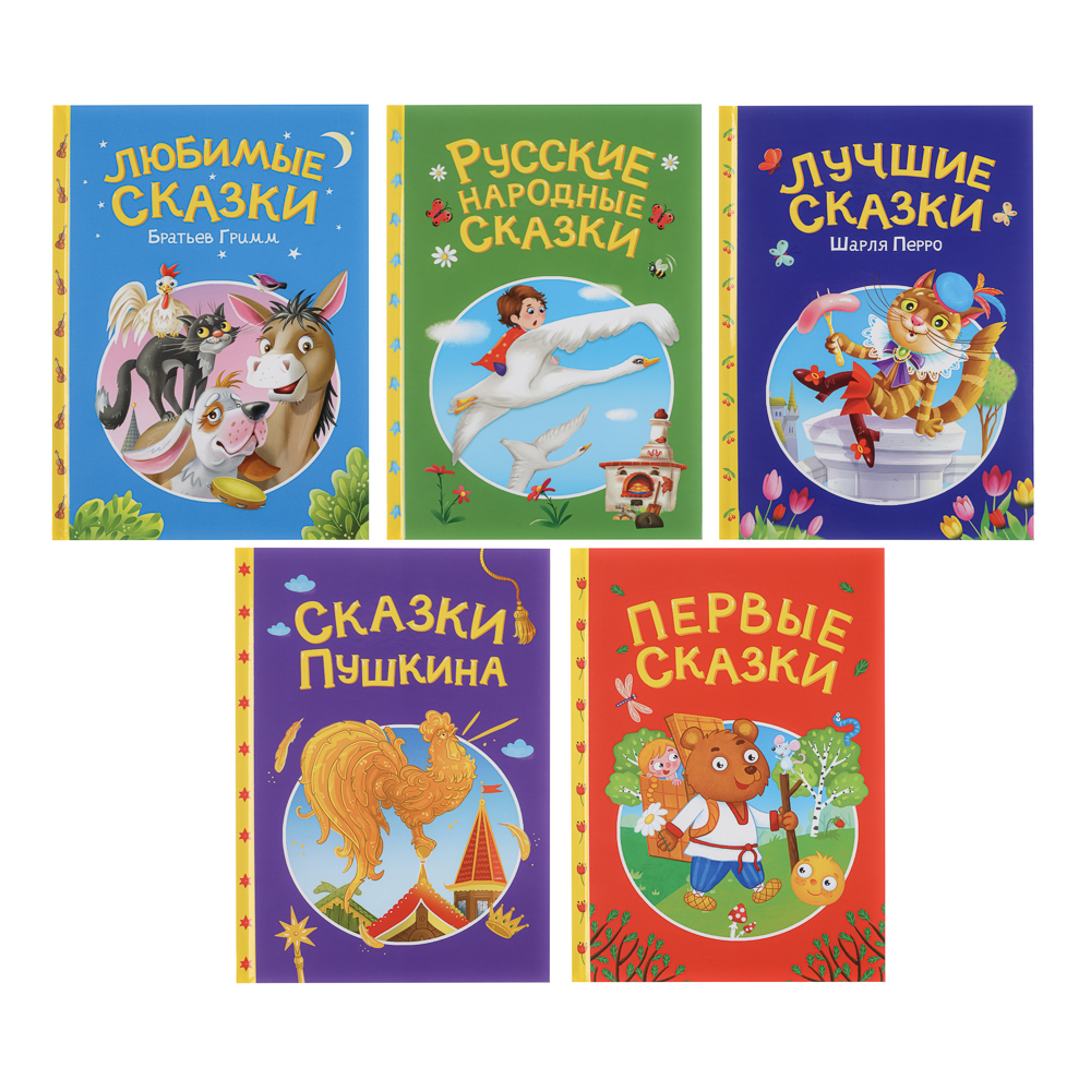 Книга "Сказки детям", твердый переплет, 14,5х20,3см, 48 стр., 5 дизайнов, арт.№ 837-216
