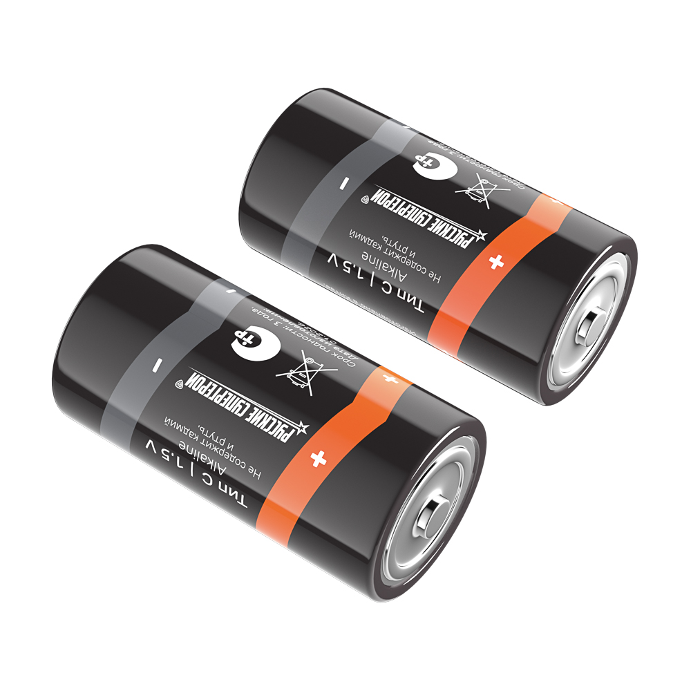 Батарейки C BY (LR14) 2шт в блистере, щелочные 1.5В, арт.№ 917-117