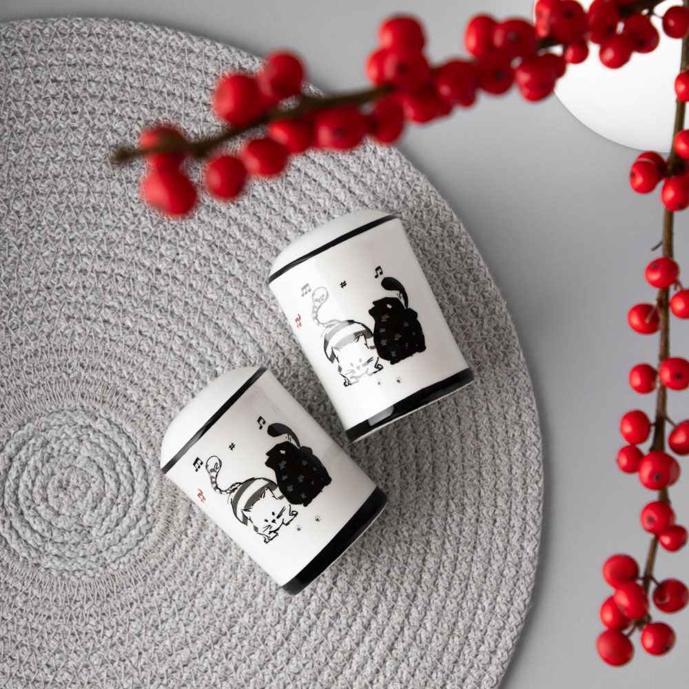 MILLIMI Хвостатые друзья Набор для соли и перца, 4,5х6,5см, керамика, арт.№ 824-649