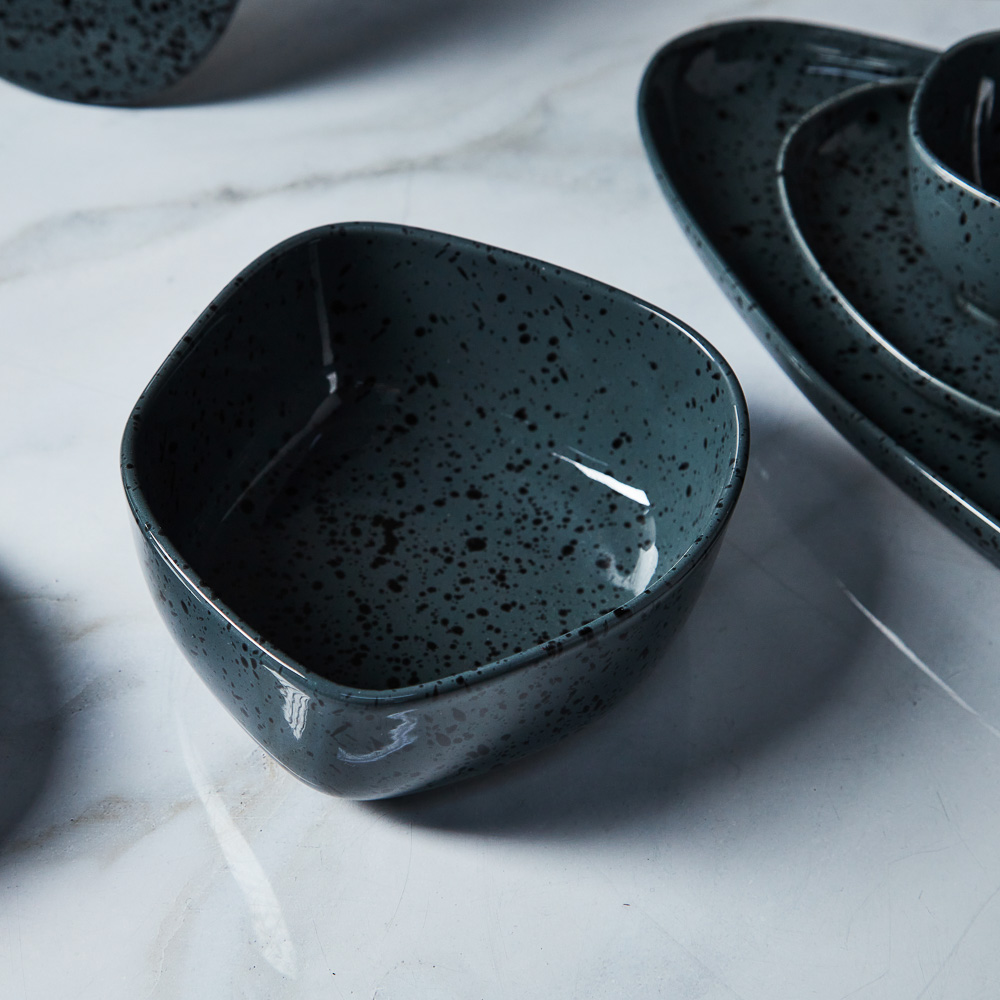 MILLIMI Оникс Салатник, 16х14,5x7см, фарфор, арт.№ 816-061