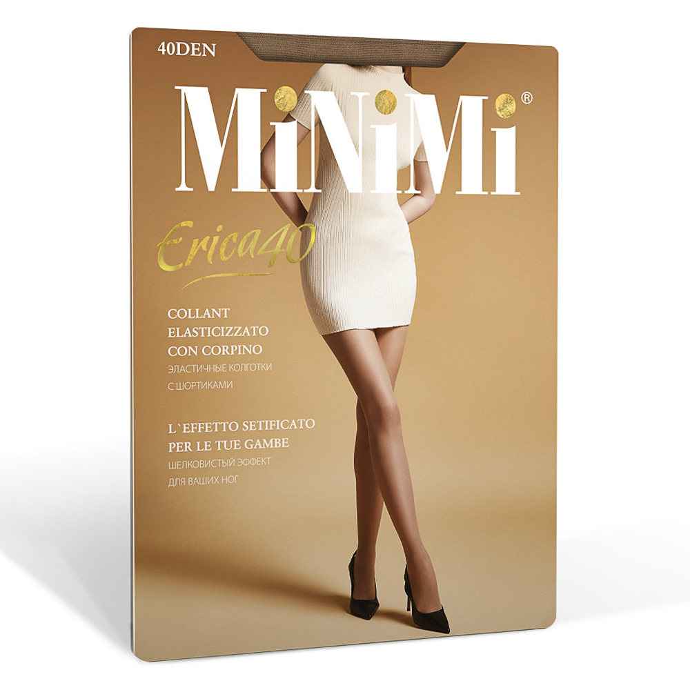 Колготки женские Minimi ERICA 40, размер 2 (S), 3 (M), 4 (L), 5 (XL), 6 (XXL), 7 (XXXL), 3 цвета, арт.№ 048-184