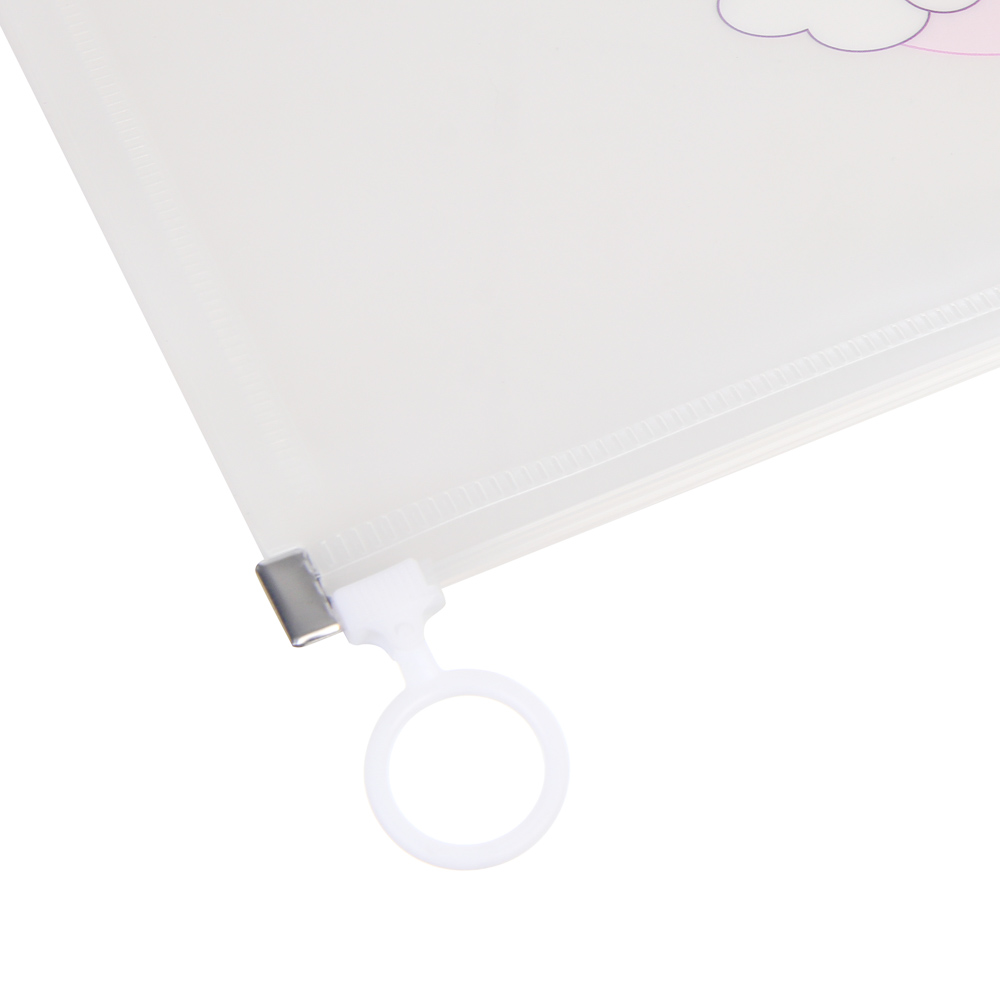 Папка на молнии А4 "Единорожки", толщина 180мкм, ПП, 3 дизайна, арт.№ 532-081