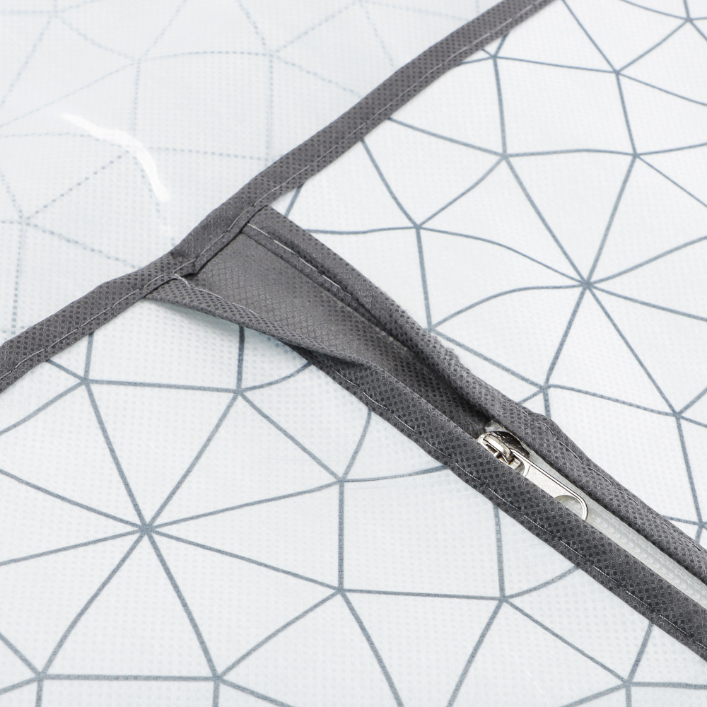 VETTA Чехол для одежды, с прозрачным окном, 60х130см, Валери, молния, полипропилен, арт.№ 457-613