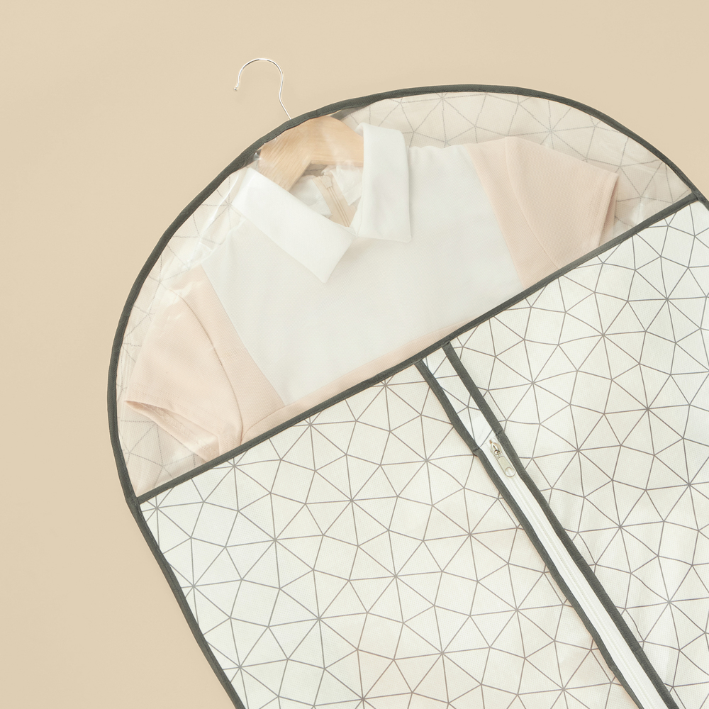 VETTA Чехол для одежды, с прозрачным окном, 60х130см, Валери, молния, полипропилен, арт.№ 457-613