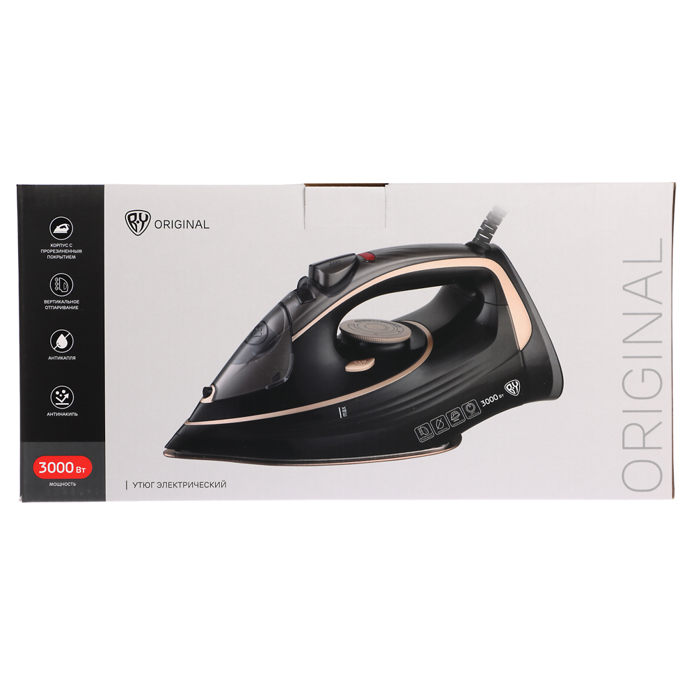 BY Русские Супергерои Утюг электрический 3000 Вт, антикапля, антинакипь, автоотключение, софт тач, арт.№ 249-046