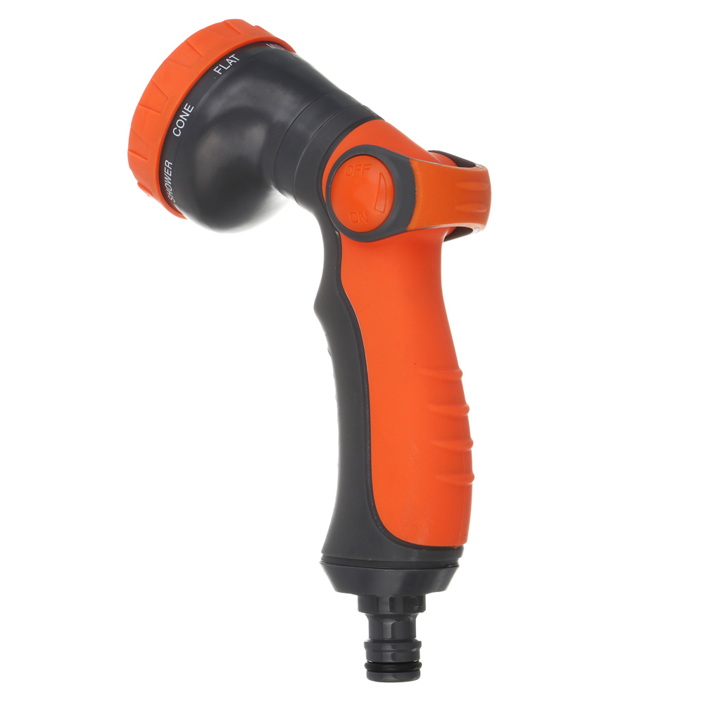 INBLOOM Пистолет садовый для полива, 8 режимов, регулятор напора, ABS, TPR, арт.№ 161-017