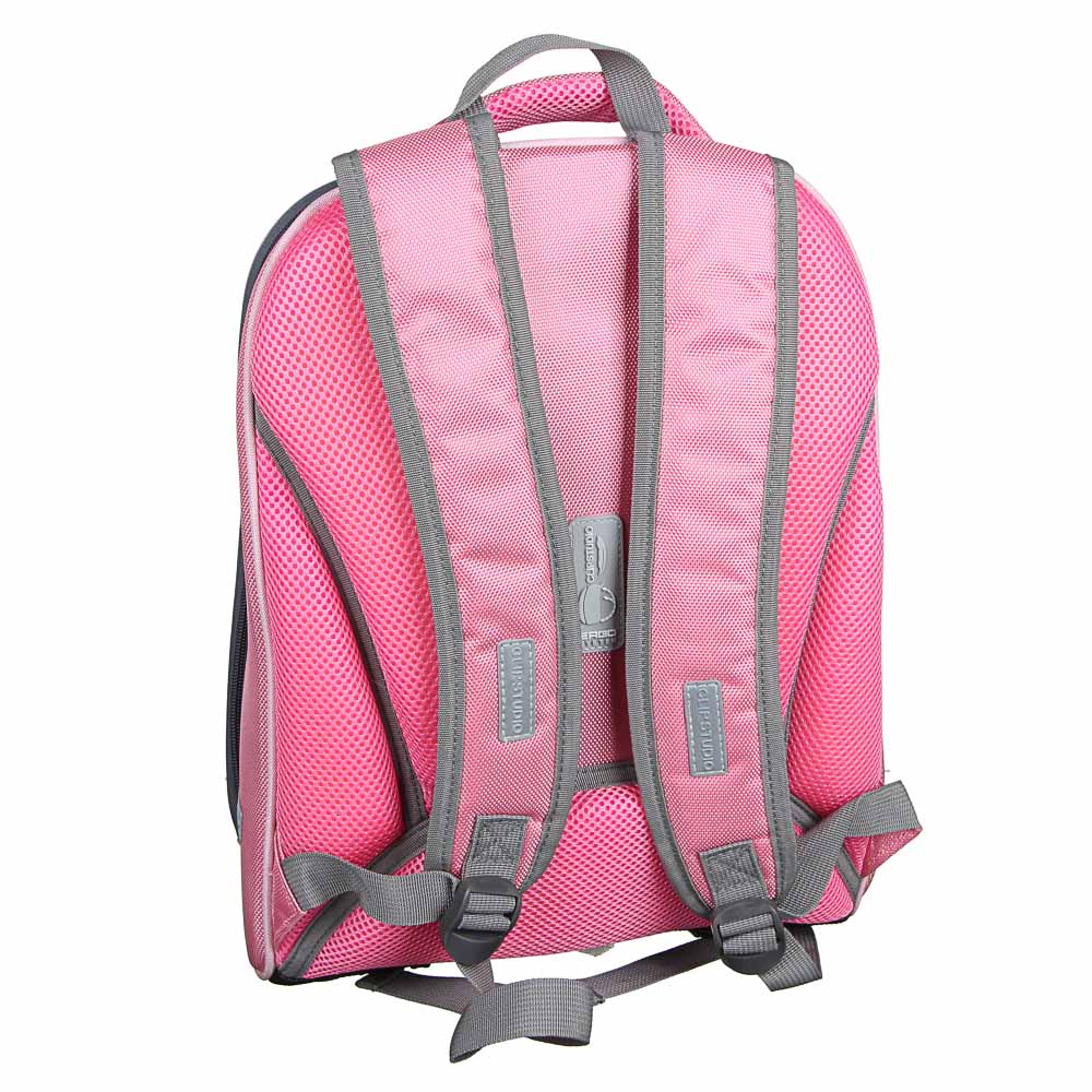 Рюкзак детский жесткий, 38x30x20см, 2 отделения, 2 кармана, эргономичная спинка, полиэстер, 4 диз., арт.№ 254-389