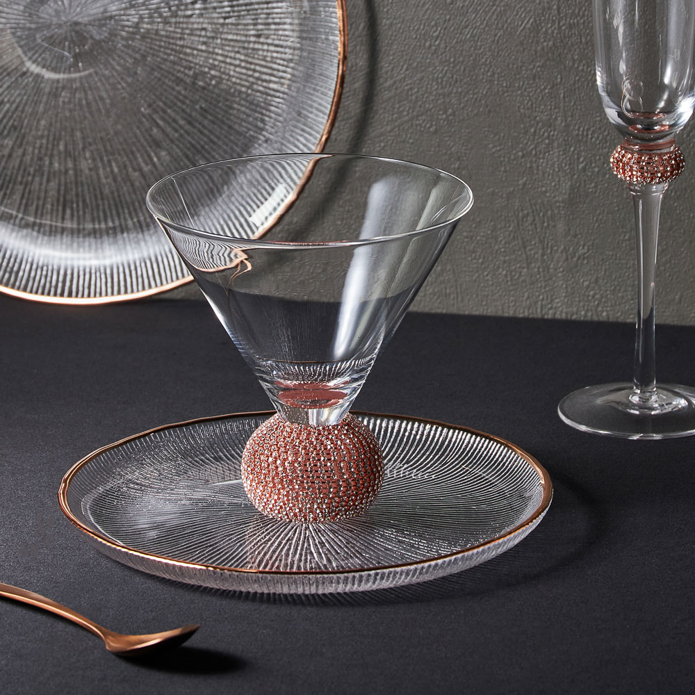 BY COLLECTION White Line Набор креманок, 2шт., 360 мл, 12х13 см, стекло, арт.№ 820-856