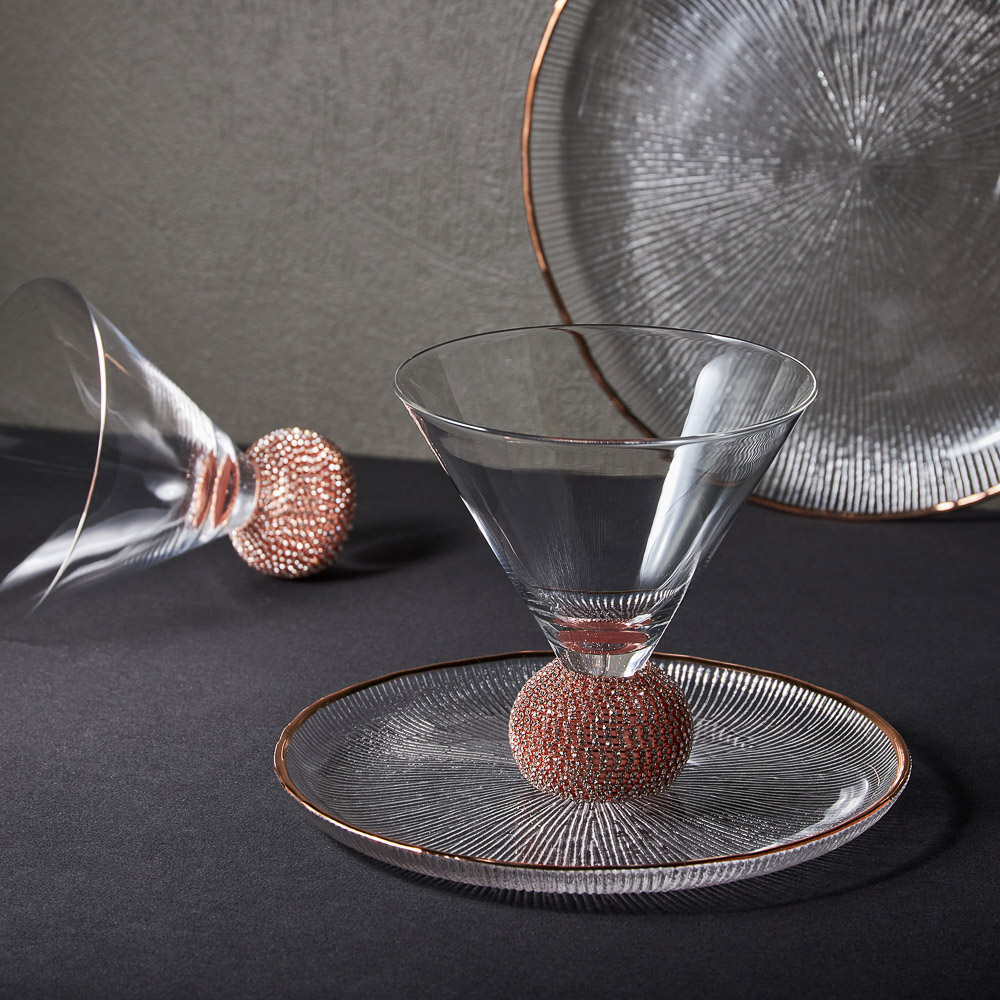 BY COLLECTION White Line Набор креманок, 2шт., 360 мл, 12х13 см, стекло, арт.№ 820-856