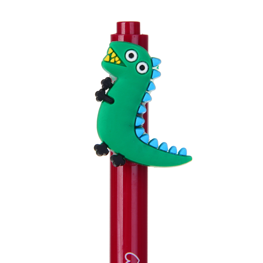 Ручка шариковая автоматическая синяя, с фигуркой в форме дино, 4 дизайна, арт.№ 591-251