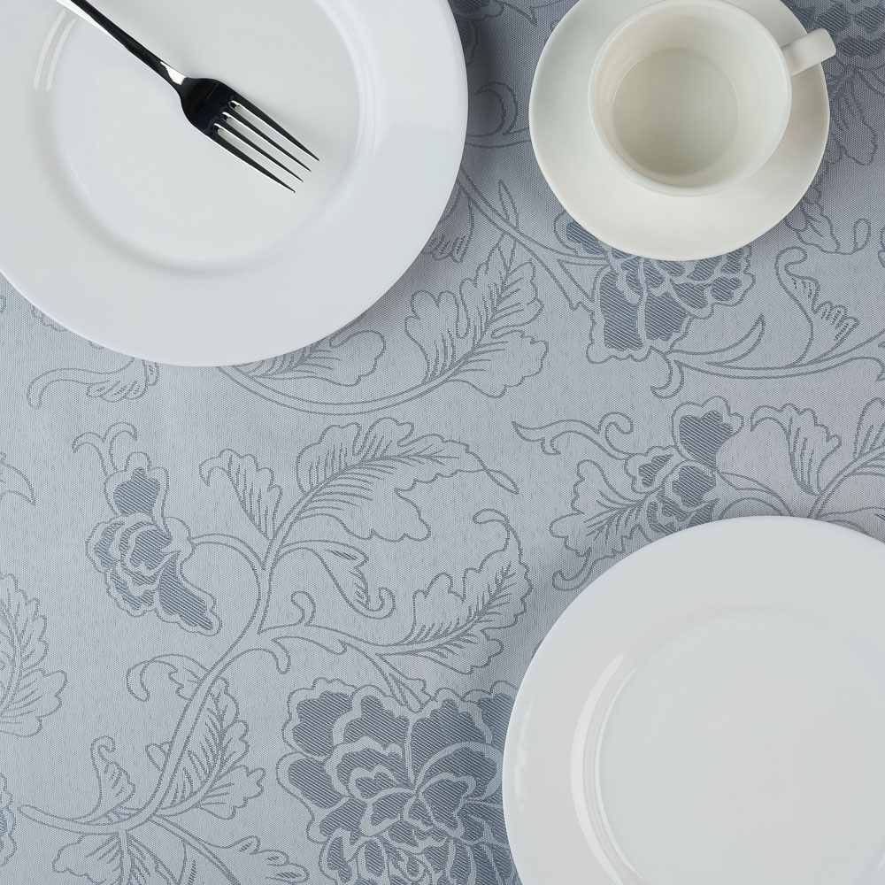PROVANCE Basic Нэви Скатерть текстильная жаккард, 140х230см, сине-серый, арт.№ 435-166