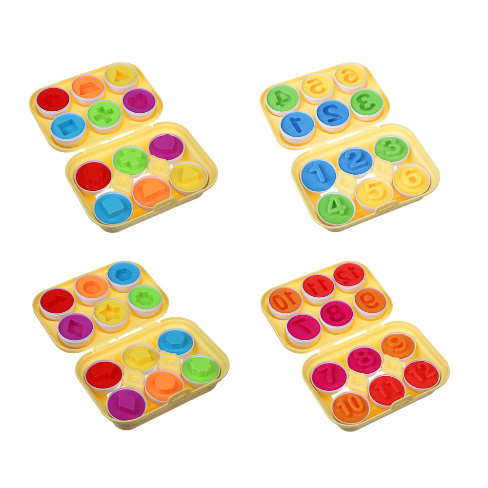 Сортер для малышей "Яйца", ИГРОЛЕНД, 6 яиц, ABS, PP, арт.№ 270-054