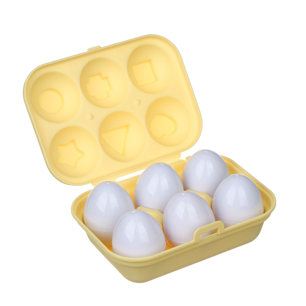 Сортер для малышей "Яйца", ИГРОЛЕНД, 6 яиц, ABS, PP, арт.№ 270-054