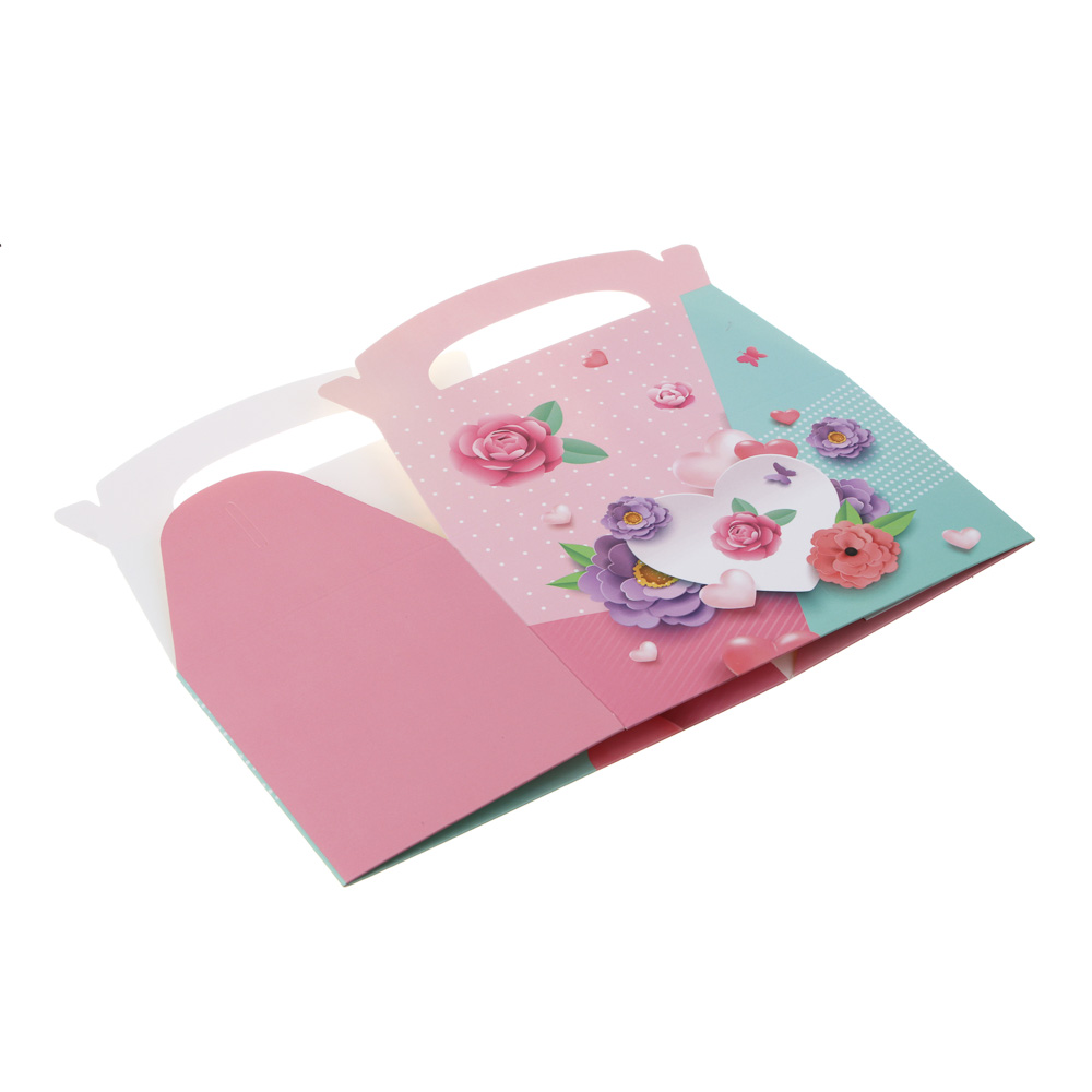 Коробка подарочная, складная, 15x9,2x9,2см, 4 дизайна, арт.№ 207-223