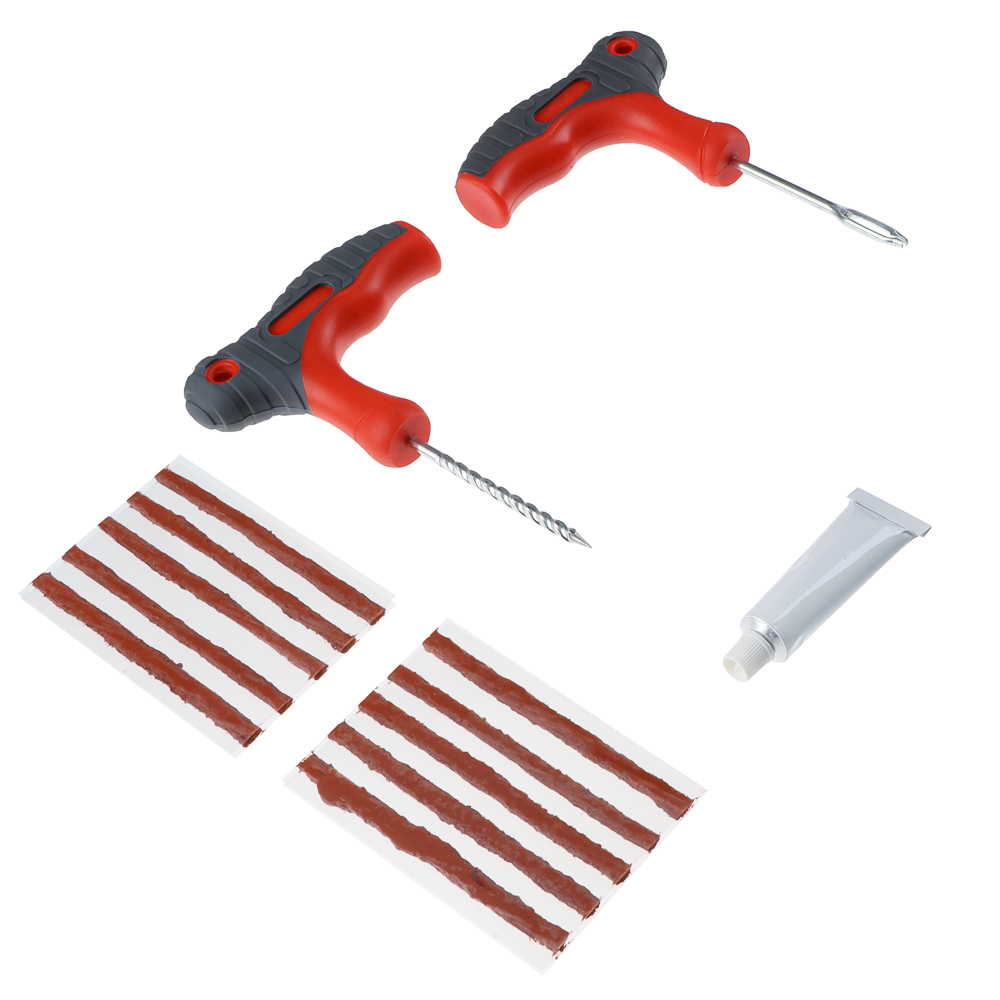 ЕРМАК Набор для ремонта бескамерных шин в прозрачном кейсе, арт.№ 777-011