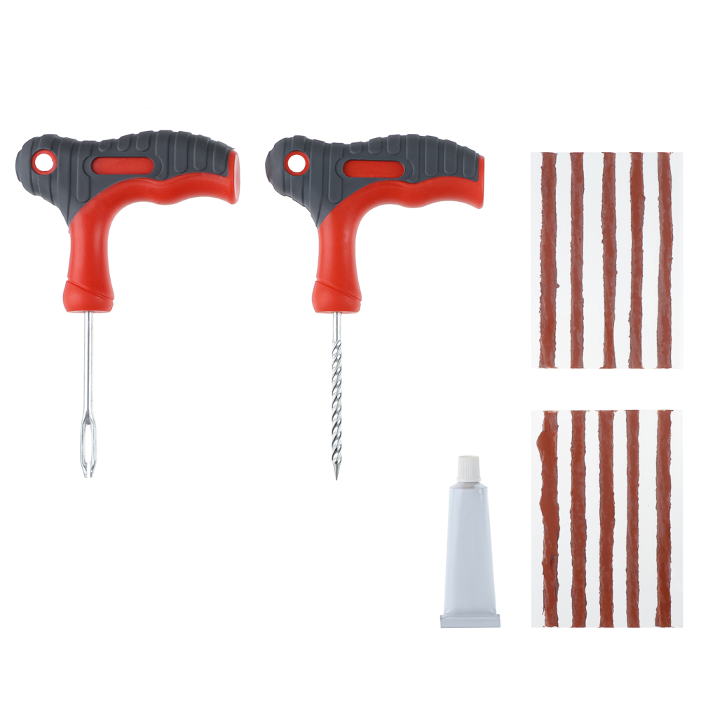 ЕРМАК Набор для ремонта бескамерных шин в прозрачном кейсе, арт.№ 777-011