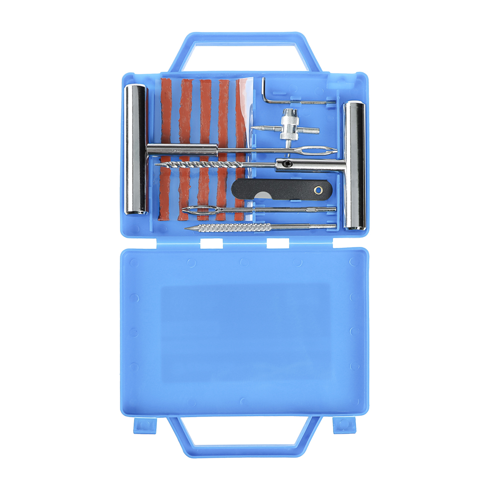 ЕРМАК Набор для ремонта бескамерных шин в кейсе 12 предметов, арт.№ 777-010