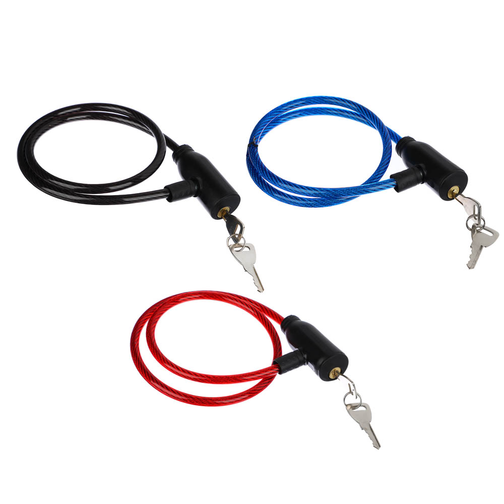 VETTA Замок велосипедный противоугонный тросовый, металл, ПВХ, пластик, 7x600мм, арт.№ 468-100