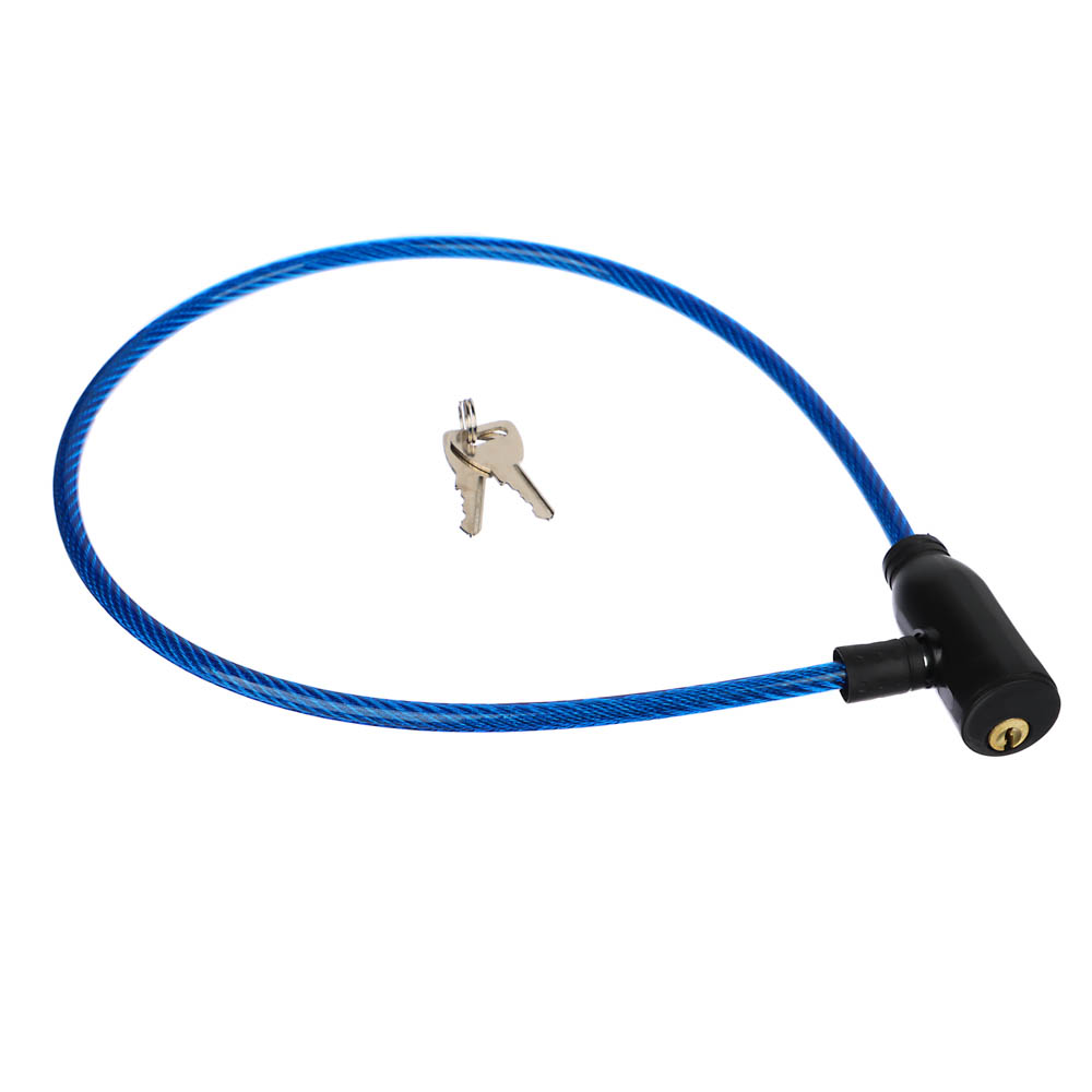 VETTA Замок велосипедный противоугонный тросовый, металл, ПВХ, пластик, 7x600мм, арт.№ 468-100
